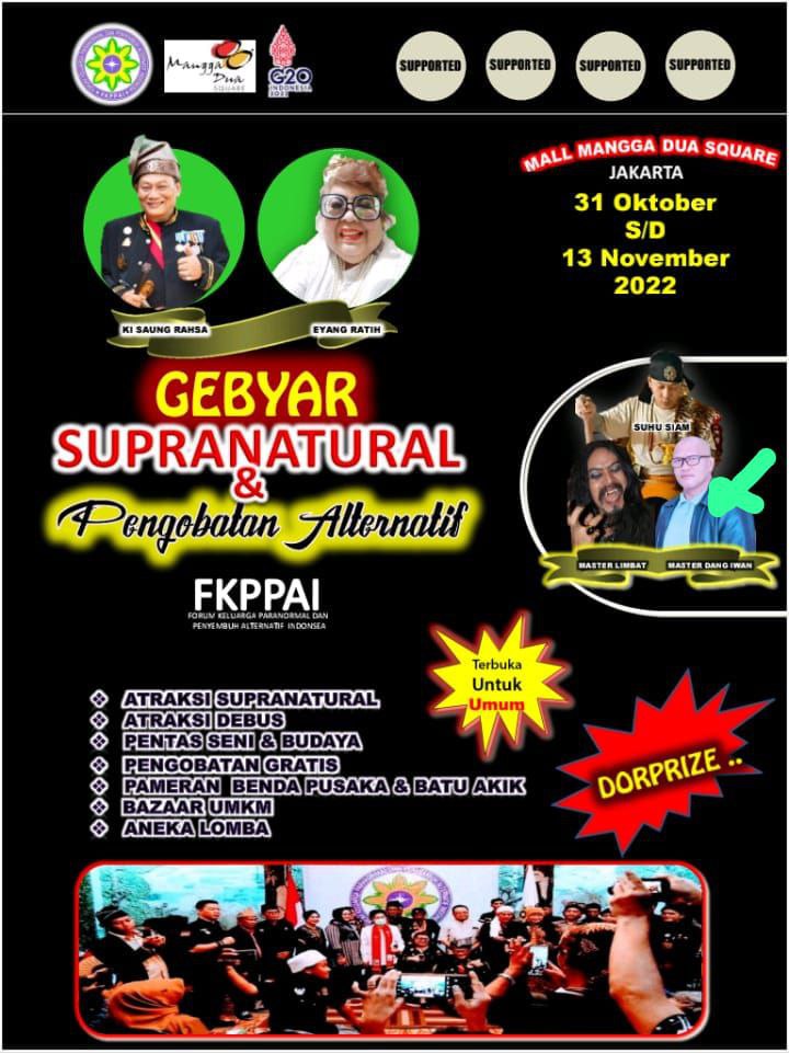 FKPPAI Selenggarakan Acara “Gebyar Supranatural & Pengobatan Alternatif”