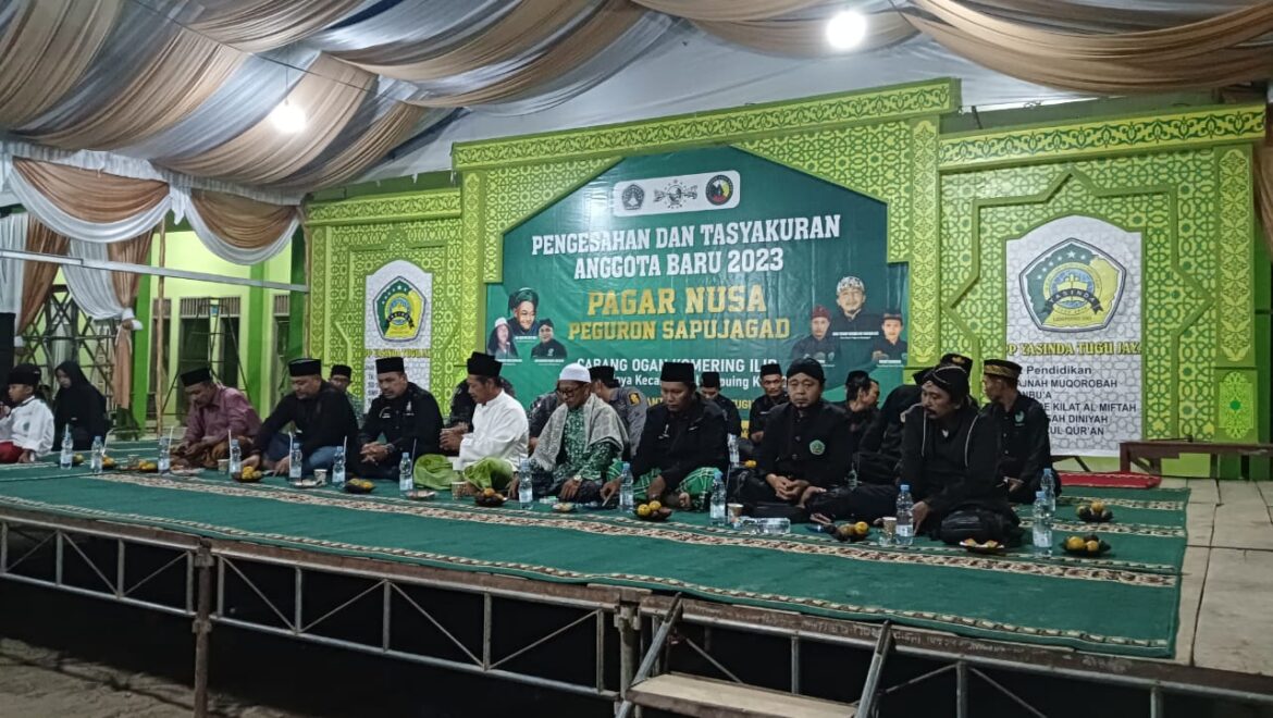 Pengesahan dan Tasyakuran Anggota Baru Pagar Nusa Paguron Sapujagad 2023